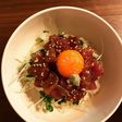 昆布〆漬まぐろのユッケ丼
