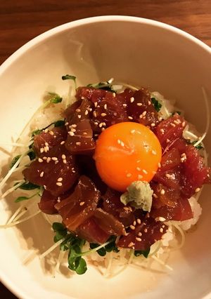 昆布〆漬まぐろのユッケ丼-レシピのメイン写真