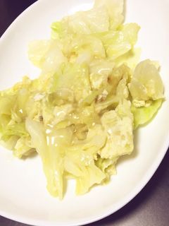 キャベツの玉子とじ餡かけ-レシピのメイン写真