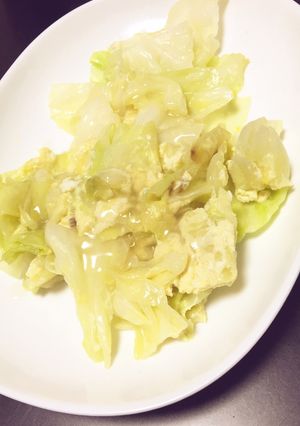 キャベツの玉子とじ餡かけ-レシピのメイン写真