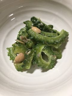 ゴーヤとミョウガのもろ味噌炒め-レシピのメイン写真