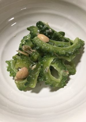 ゴーヤとミョウガのもろ味噌炒め-レシピのメイン写真