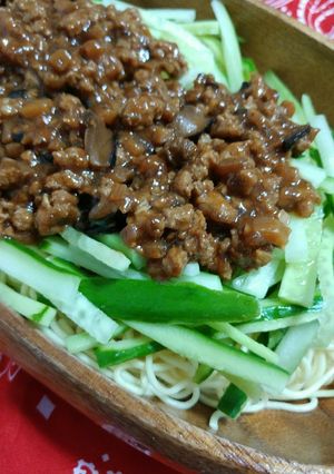 肉みそたっぷり☆ジャージャー麺！-レシピのメイン写真