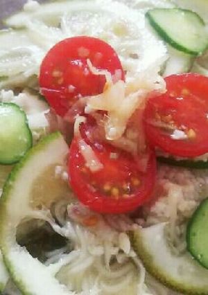 カボスぶっかけモズクそうめん-レシピのメイン写真