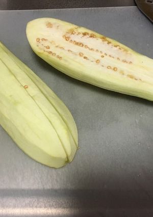 育ち過ぎた茄子の調理方-レシピのメイン写真
