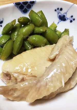 枝豆と手羽先の冷菜【上海】糟卤凉菜-レシピのメイン写真