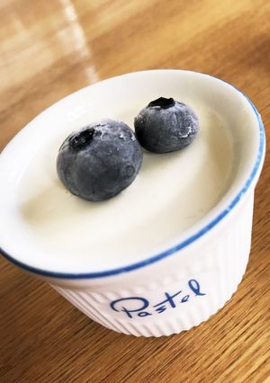 材料使い切り☆カルピス風味のレアチーズ-レシピのメイン写真