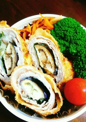 味噌ダレ入り茄子の豚肉巻きフライ-レシピのメイン写真