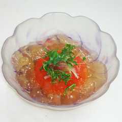 รูปของ 冷やしトマトのゼリー寄せ