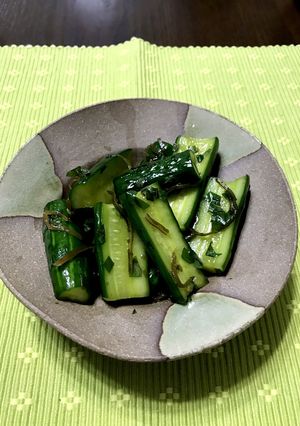 きゅうりの一夜漬け〜しそ風味♪-レシピのメイン写真