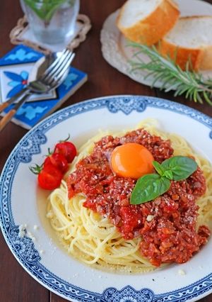 くるみときのこのボロネーゼパスタ-レシピのメイン写真