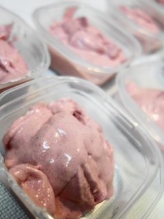 低糖質☆ナッツで作るいちごアイス-レシピのメイン写真