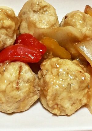 おから入り肉だねで肉団子の酢豚-レシピのメイン写真