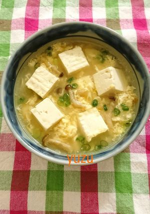 寒い日に♪簡単豆腐と卵のピリ辛中華スープ-レシピのメイン写真