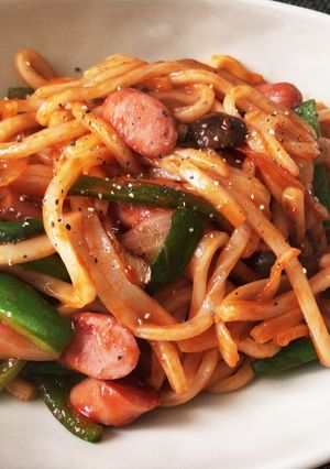 簡単ナポリタンうどん-レシピのメイン写真