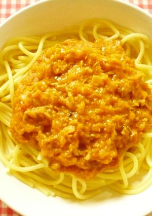 スパゲッティツナソース・保育園給食-レシピのメイン写真