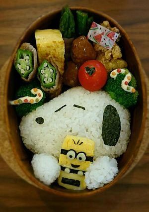 スヌーピー♪ミニオン♪簡単♪キャラ弁♪-レシピのメイン写真