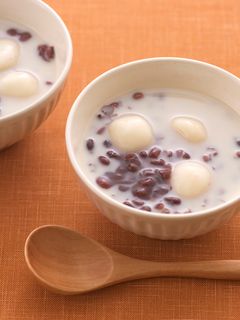 ダブル豆乳白玉ぜんざい-レシピのメイン写真