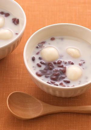 ダブル豆乳白玉ぜんざい-レシピのメイン写真