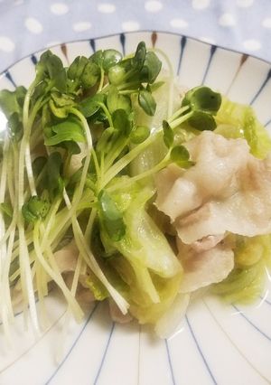 ゆず胡椒がピリっ♡豚バラとレタス蒸し-レシピのメイン写真