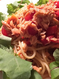 サーモンとトマトの冷製パスタ-レシピのメイン写真