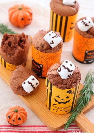 ハロウィン★おばけちゃんのチョコシフォン-レシピのメイン写真