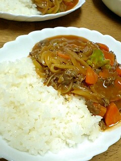 ハヤシライスはフライパンひとつで♪-レシピのメイン写真