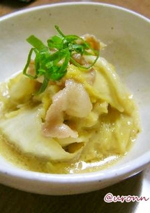 すごく簡単！白菜と豚バラの白味噌煮♪-レシピのメイン写真