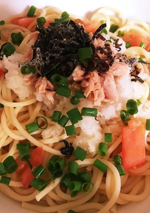 簡単♪ツナとトマトの冷製パスタ♡-レシピのメイン写真