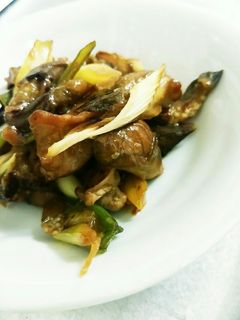 茄子と白ネギの豚肉甘辛炒め-レシピのメイン写真