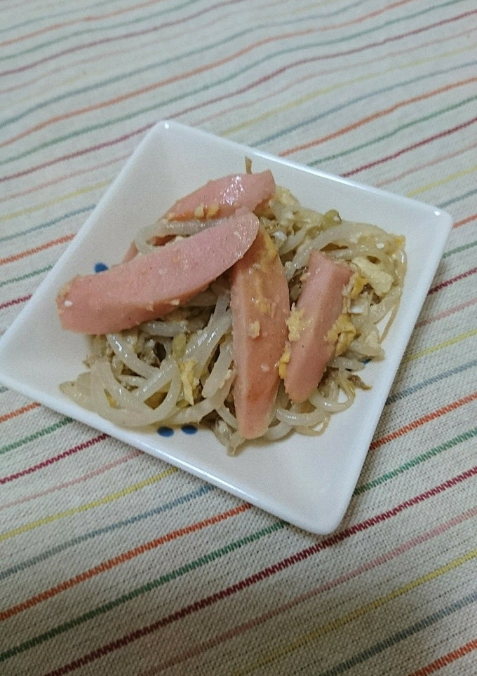 ３分！もやしと魚肉ソーセージ炒め-レシピのメイン写真