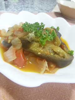 なすとトマトの地中海風煮(*Ü*)ノ"-レシピのメイン写真
