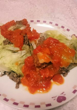 キャベツとひき肉の重ね蒸し-レシピのメイン写真