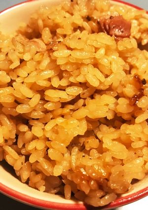 簡単!塩昆布とベーコンの炊き込みご飯-レシピのメイン写真