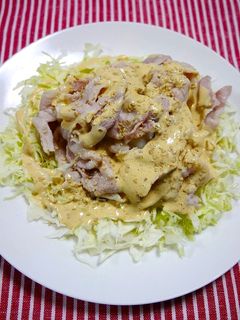 簡単!冷しゃぶ☆味噌マヨソース-レシピのメイン写真