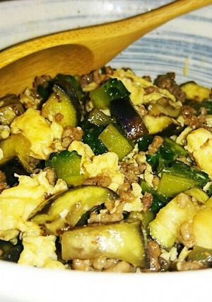 ゴーヤとなすのゴロゴロ丼-レシピのメイン写真
