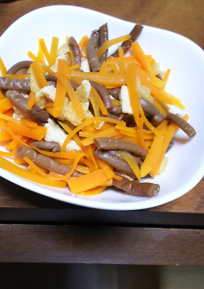 ぜんまいと油揚げの煮物-レシピのメイン写真