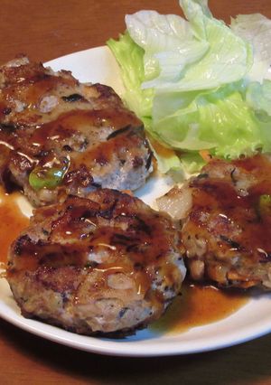 豚肉と押麦と人参の豆腐ひじきハンバーグ-レシピのメイン写真