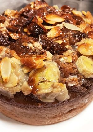 キャラメルソースがけチョコバナナケーキ-レシピのメイン写真