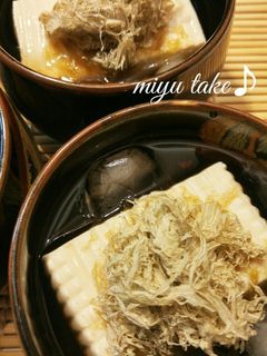 冷た〜い♡とろろ昆布のだし豆腐♪-レシピのメイン写真