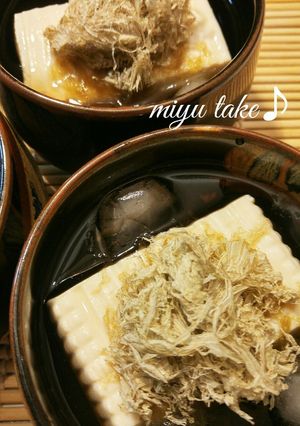 冷た〜い♡とろろ昆布のだし豆腐♪-レシピのメイン写真