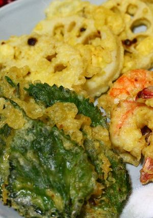 天ぷら(海老・蓮根・大葉)-レシピのメイン写真