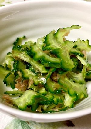 さっぱりと夏野菜！ゴーヤの梅かつお和え-レシピのメイン写真