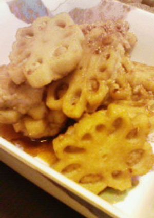 蓮根つくねの照り焼き-レシピのメイン写真