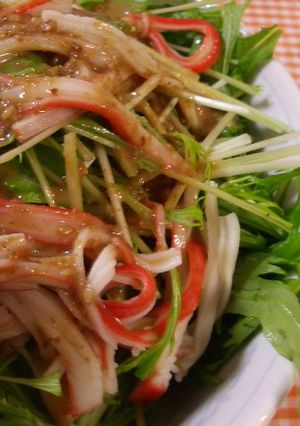 水菜のサラダ★ごま風味-レシピのメイン写真