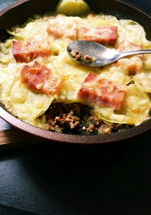 ひき肉とポテトの重ね焼き-レシピのメイン写真