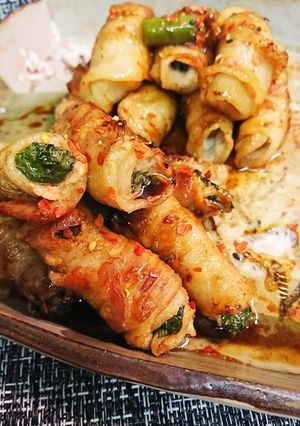 豚バラポン酢炒め♪-レシピのメイン写真