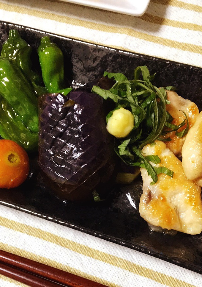 ☆夏野菜と鶏肉の揚げ浸し☆-レシピのメイン写真