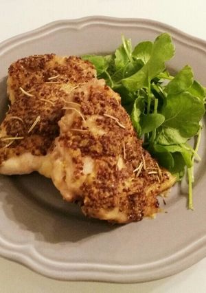 簡単！マスタードチキンのオーブン焼き♡-レシピのメイン写真