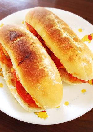 トマトたっぷりホットサンド-レシピのメイン写真